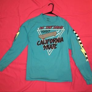 Blue long sleeve top